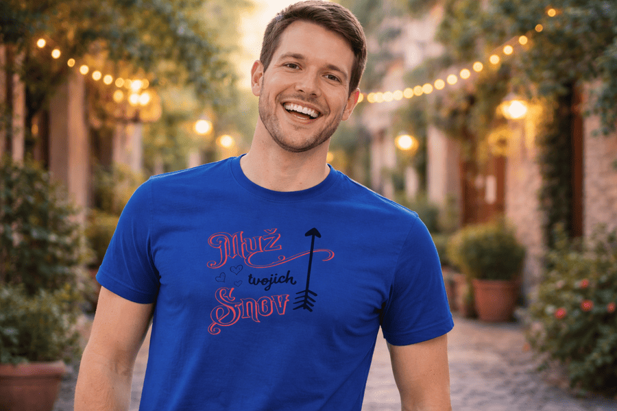 chlap v tričku Muž tvojich snov mk 